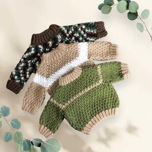 Crochet Infant Sweater  | Handmade Pullover Jumper | Baby Shower Gift |Newborn |